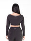 CoreLuxe Long Sleeve Top - Charcoal