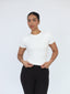Cloud Fitted Tee - White