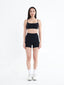 Cloud Hidden Scrunch Shorts - Black