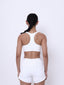 FitLuxe Stride Sports Bra - White