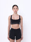FitLuxe Stride Sports Bra - Black